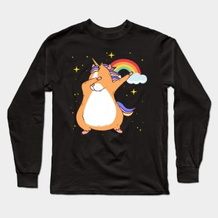 Guinea Pig Funny Guinea Pigacorn Rainbow Unicorn Girl Womens Long Sleeve T-Shirt